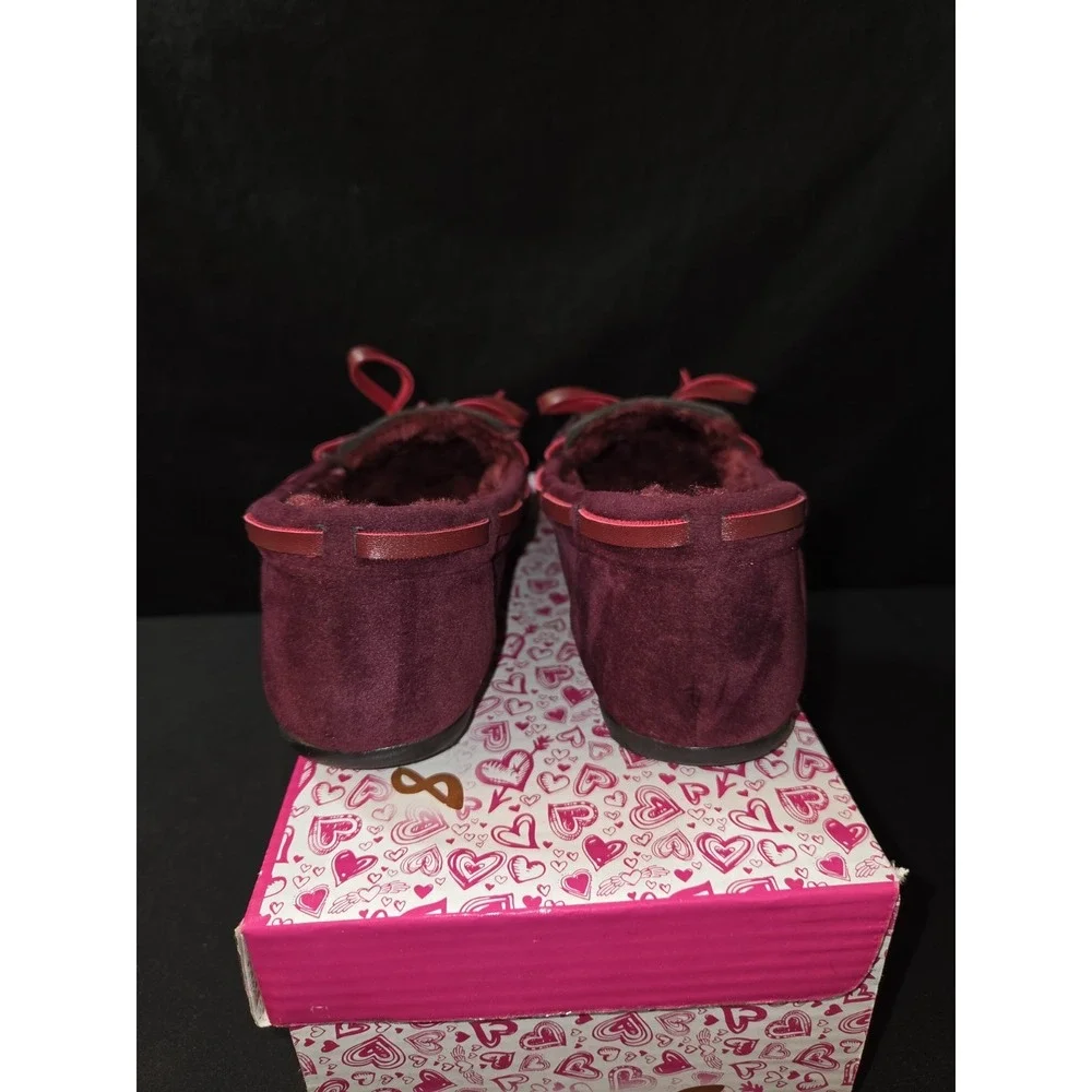 Crazy 8 Low Top Moccasin‎ Boots Size 3Y Burgandy